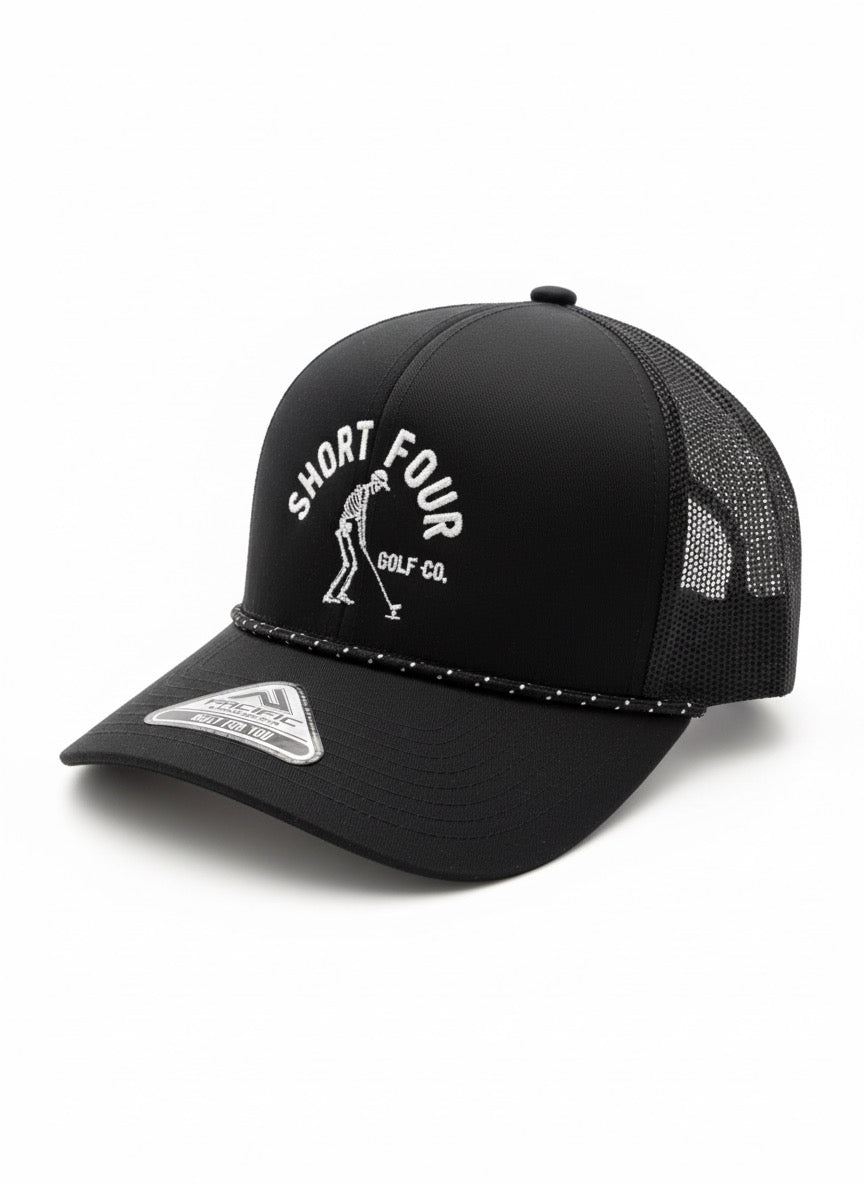 Skeleton Embroidered Rope Hat