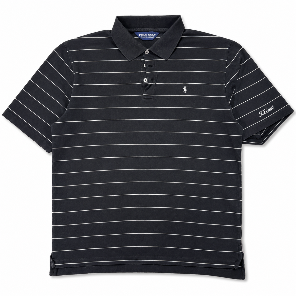 Vintage 1990s Polo Golf x Titleist Striped Pima Cotton Polo — XL