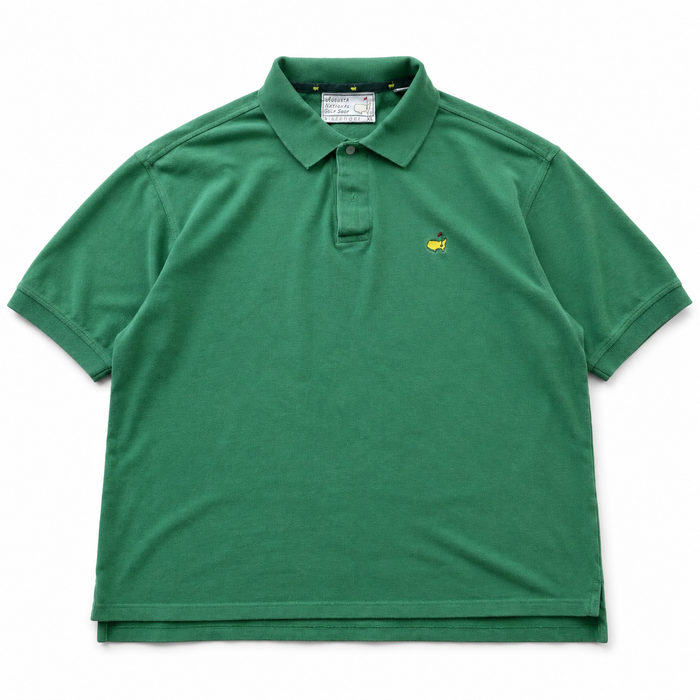 Vintage Slazenger Masters Augusta National Green Cotton Polo — XL