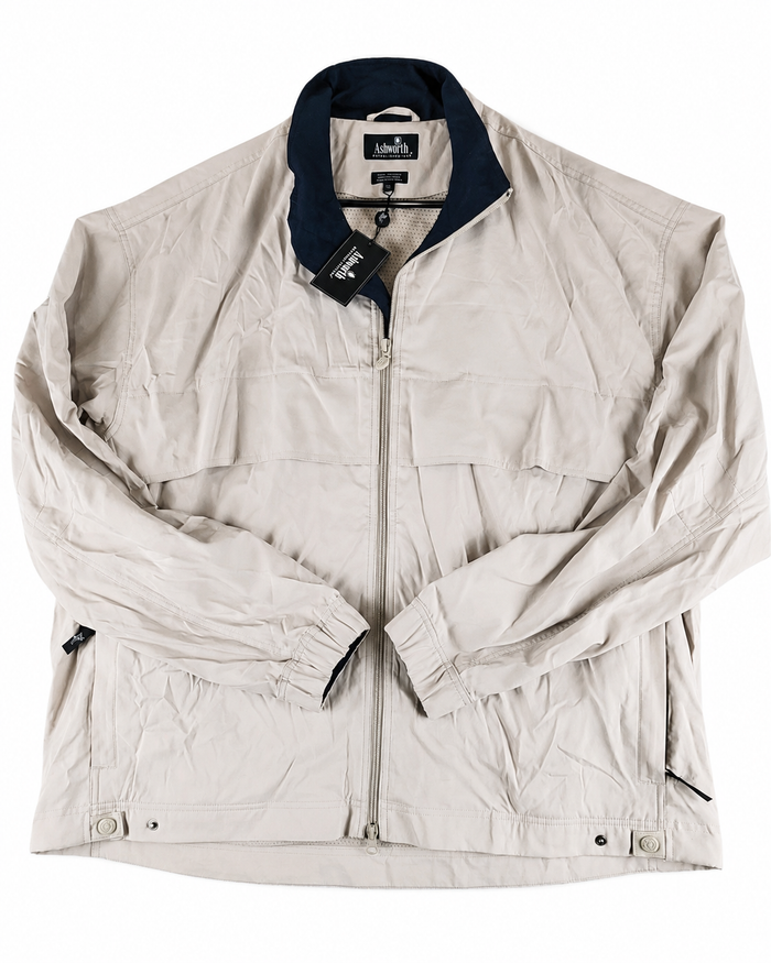 Vintage Ashworth Weather Systems Beige Golf Jacket — XL