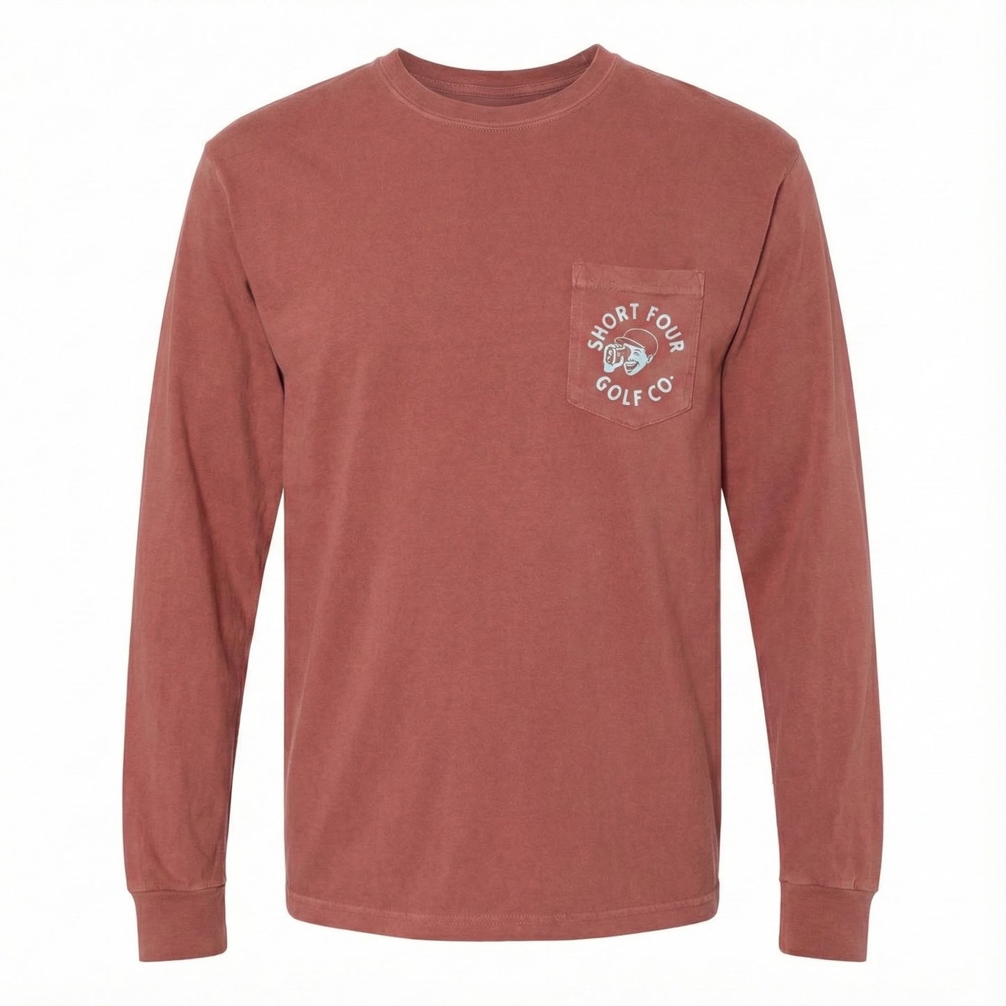 Range Finder Long Sleeve Pocket Tee - Brick