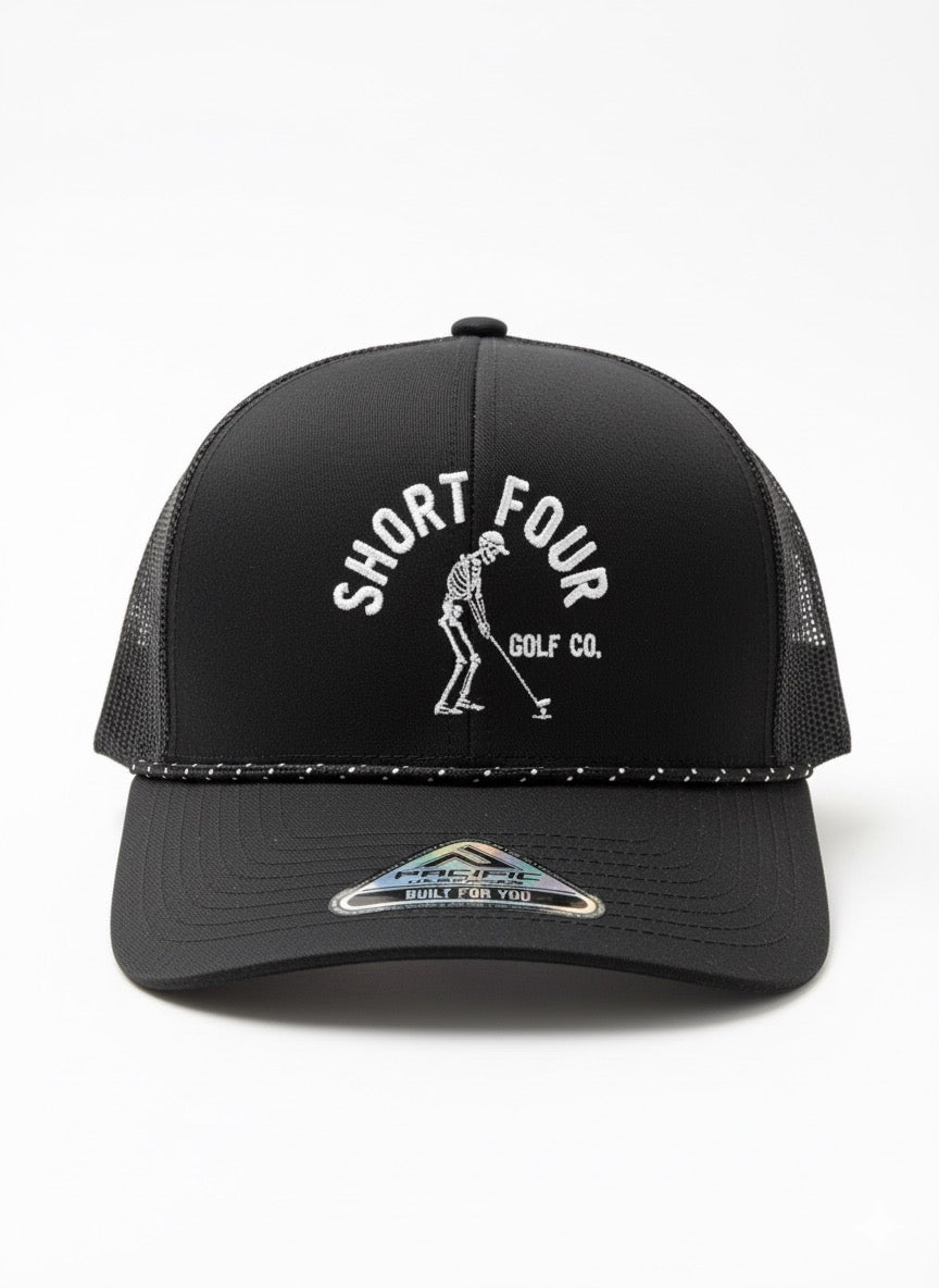 Skeleton Embroidered Rope Hat