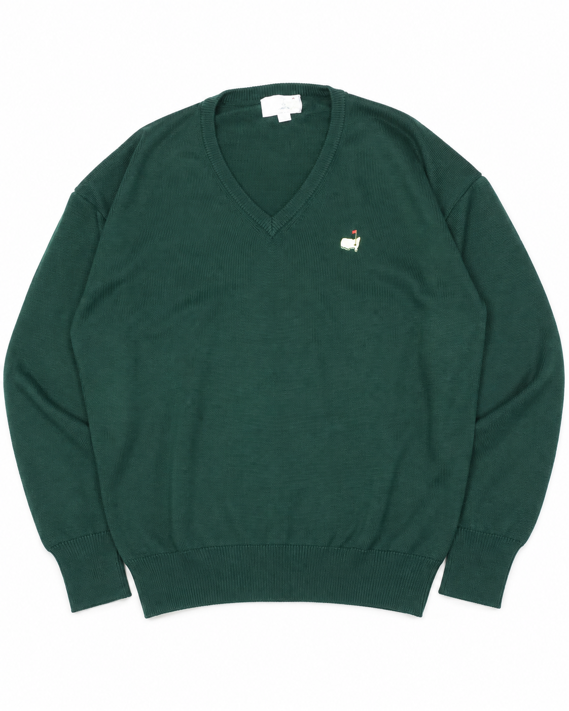 Vintage Slazenger Masters Green V-Neck Sweater — Large