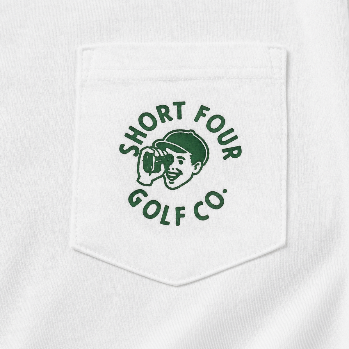 Range Finder Short Sleeve Pocket Tee - White
